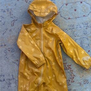 Cat & Jack Yellow Rainsuit - Wind and Water Resistant